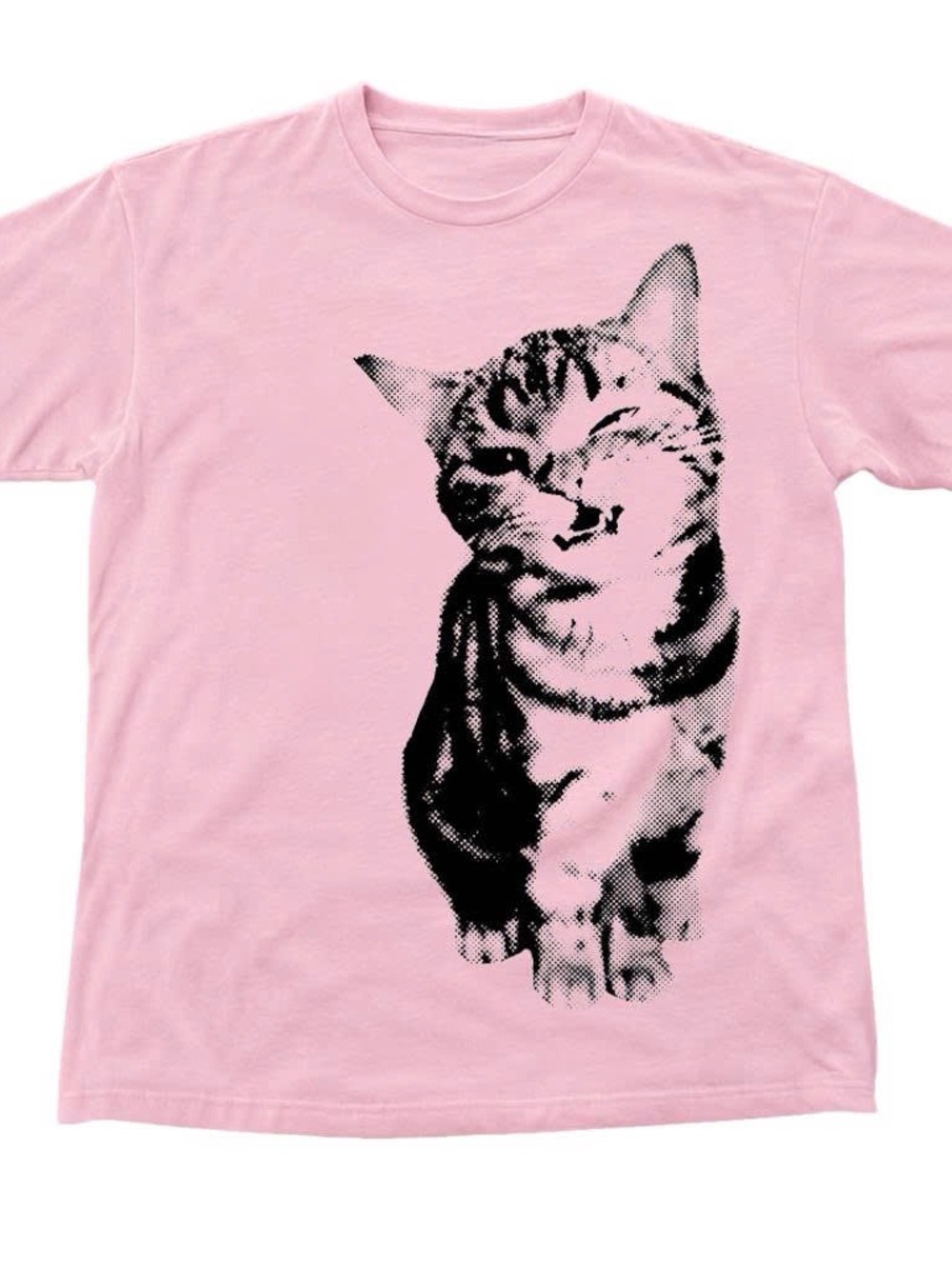 Gildan Women’s Pink Cat T-Shirt